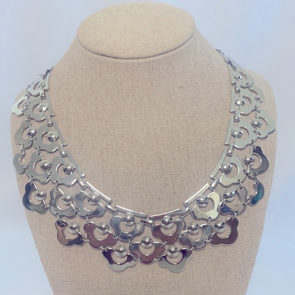 Stella & Dot Silver Link Necklace